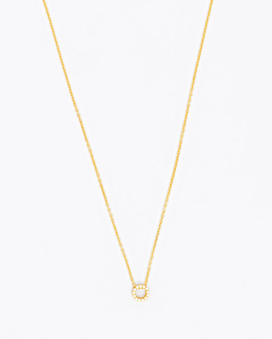 Colar Círculo com Zircónias