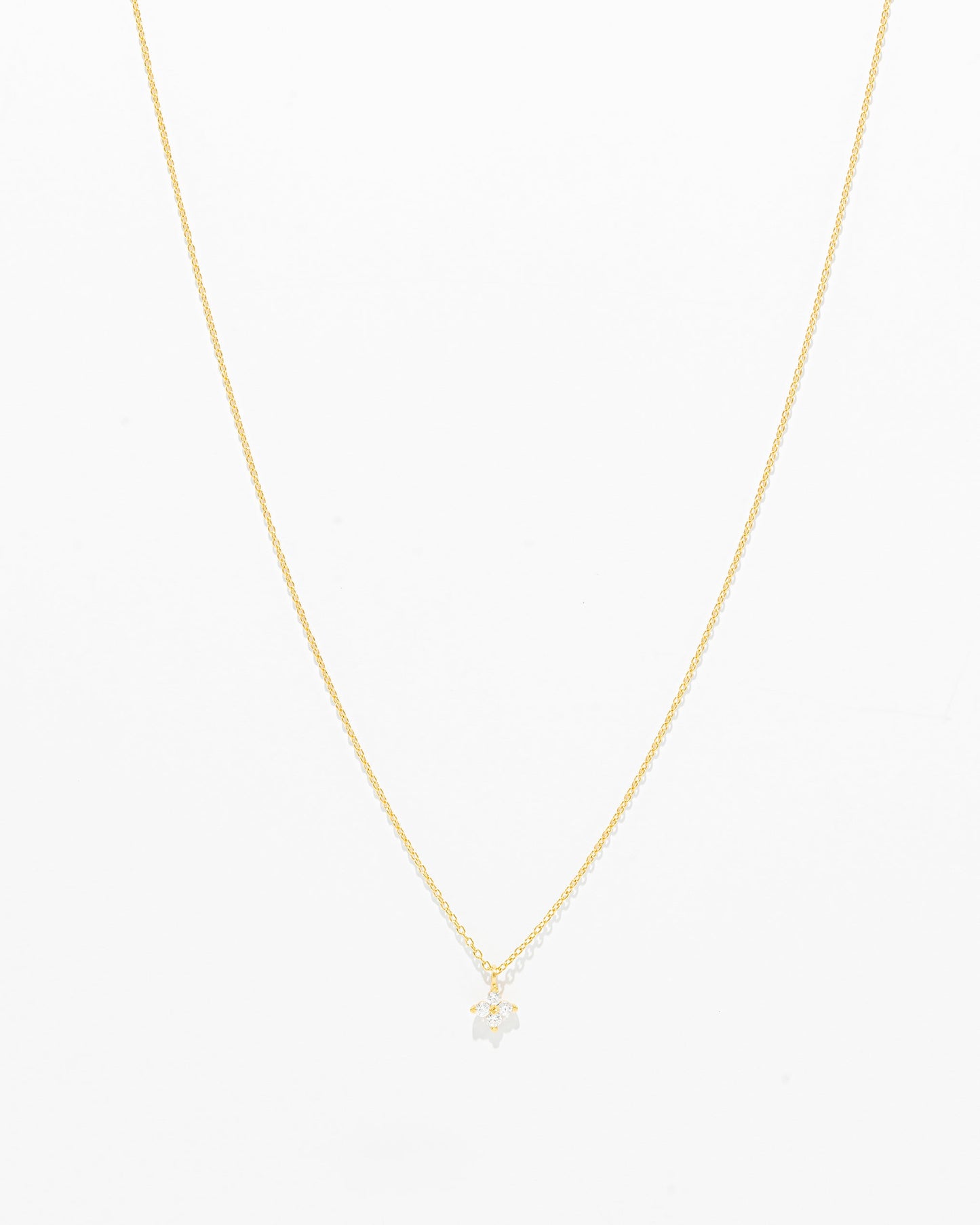 Colar Flôr com Zircónias