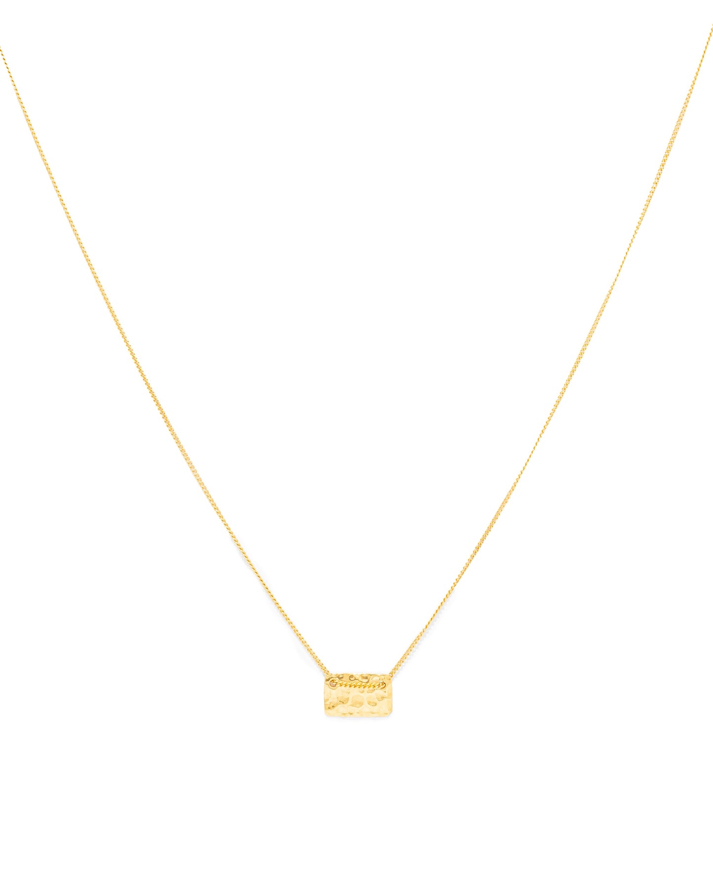 Colar Retângulo Martelado