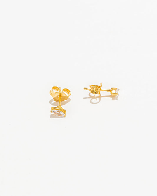 Brincos Zircónia Navette