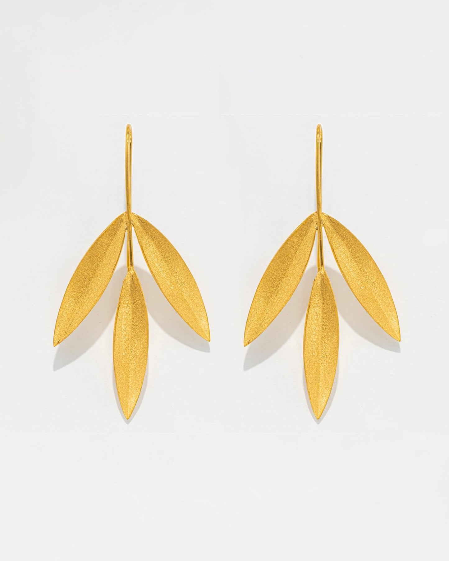 Brincos Três Folhas de Oliveira