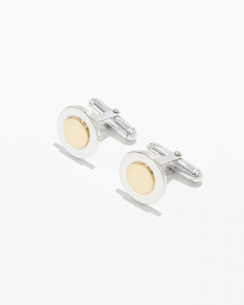 Gold and Silver Cufflinks