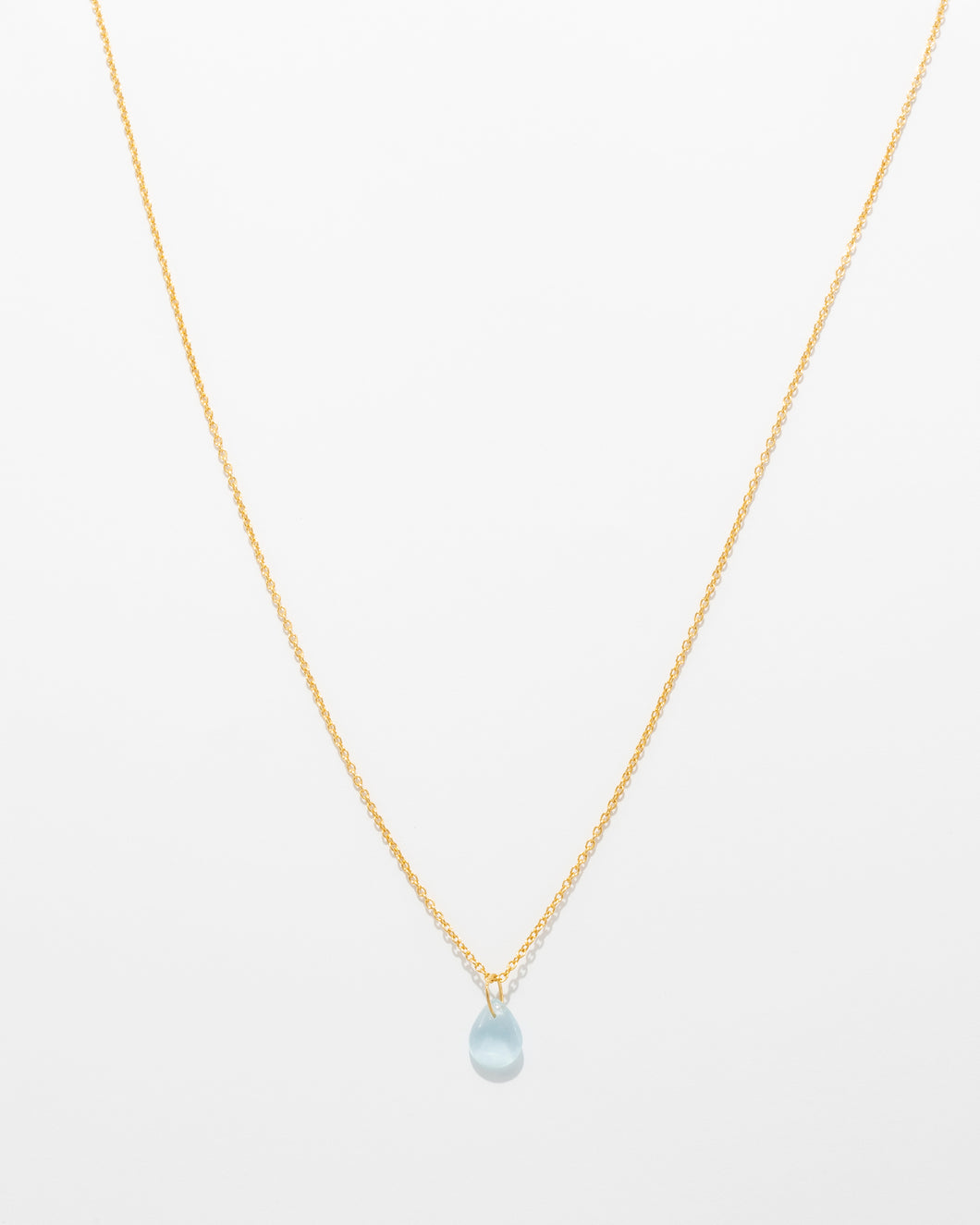 GOLD Aquamarine Drop