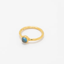 Load image into Gallery viewer, Hammered Wire Ring with Stone
