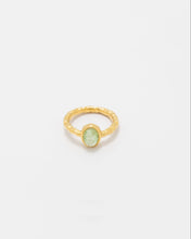 Load image into Gallery viewer, Hammered Ring with Oval Stone
