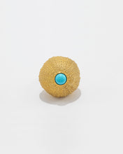 Load image into Gallery viewer, Sea Urchin Ring with Turquoise/Coral
