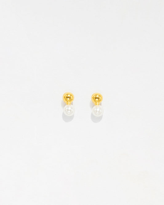 Brincos Bolinha com Pérola