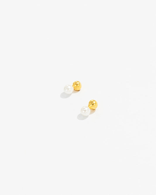 Brincos Bolinha com Pérola
