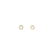 Load image into Gallery viewer, Circle Earrings with Zirconias
