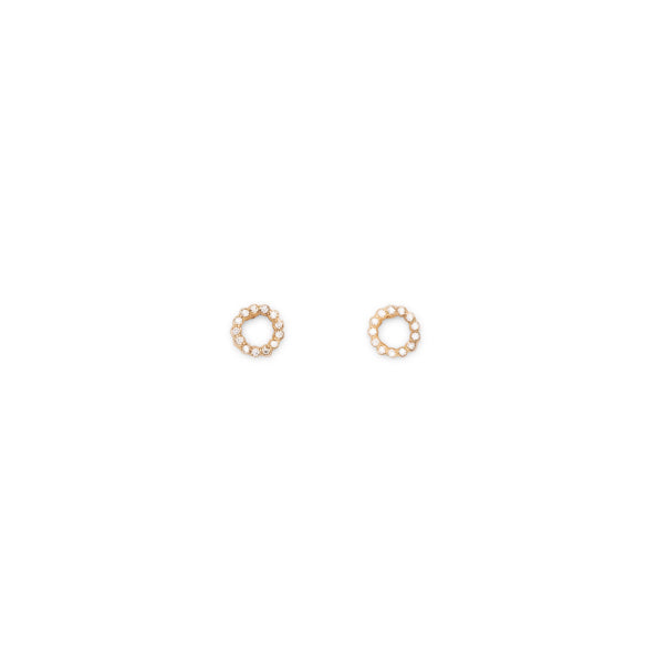 Circle Earrings with Zirconias