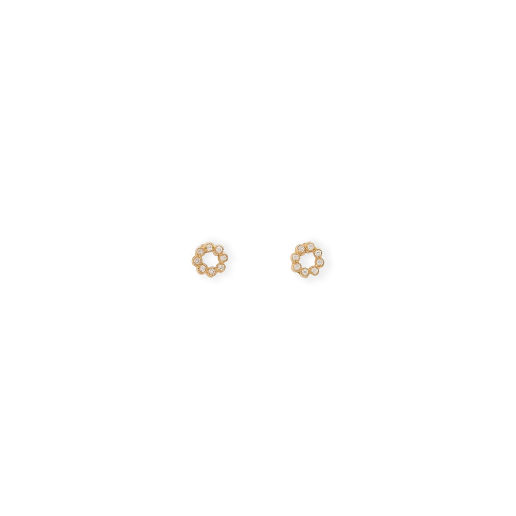 Circle Earrings with Zirconias