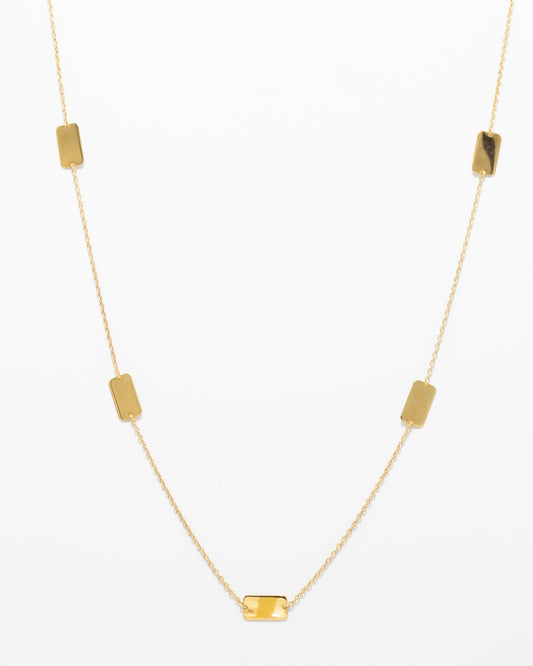 Colar Chapinhas Retângulares