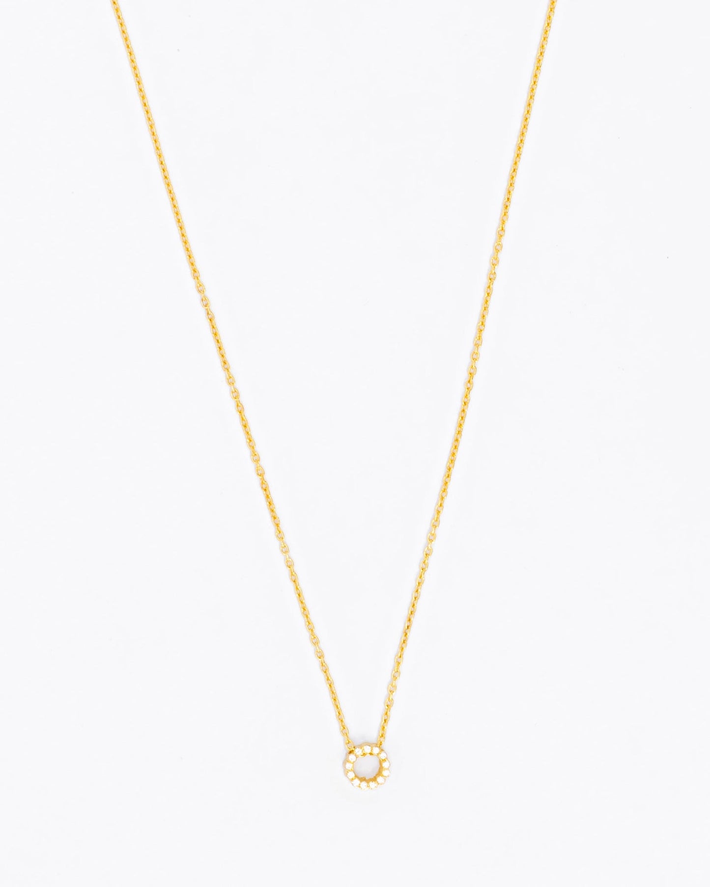 Colar Círculo com Zircónias