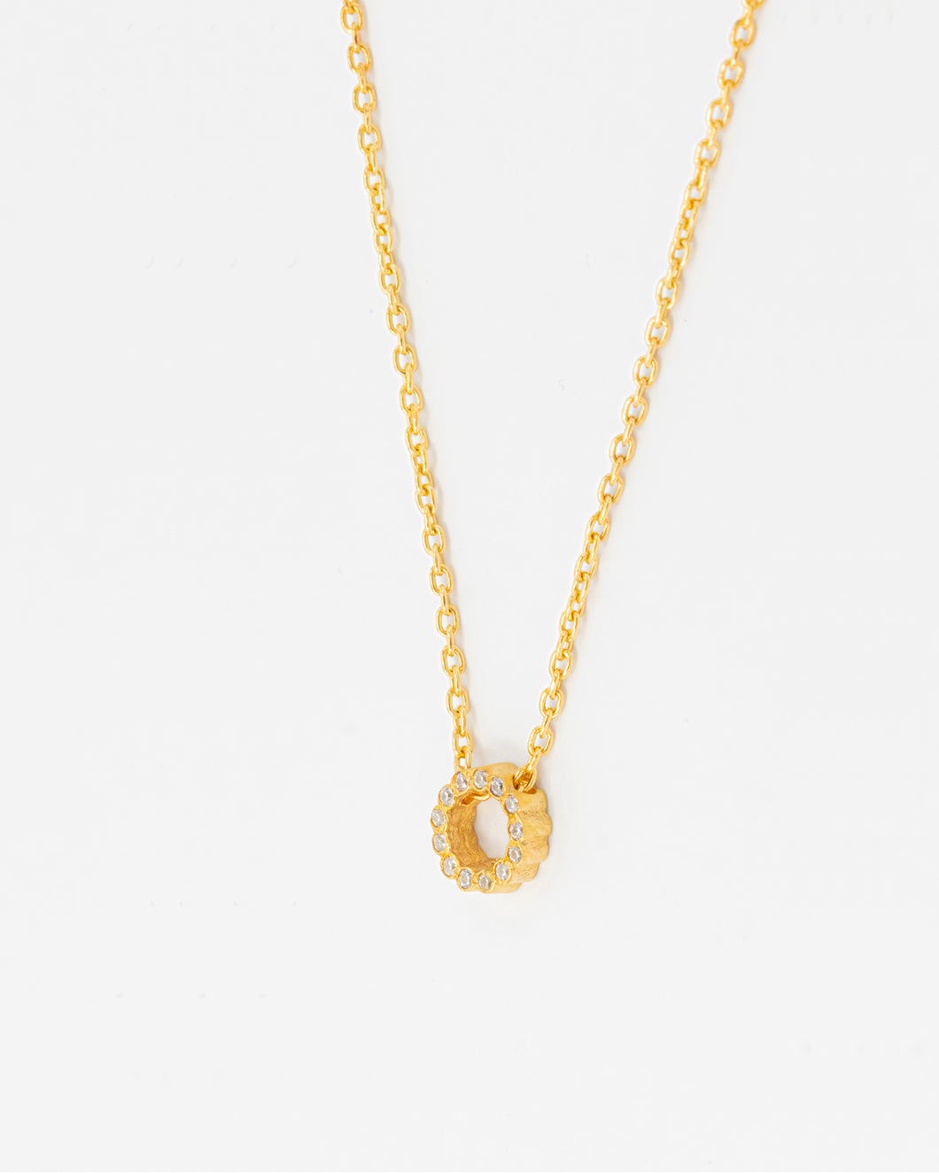 Zirconia Circle Necklace