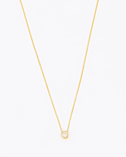 Zirconia Circle Necklace