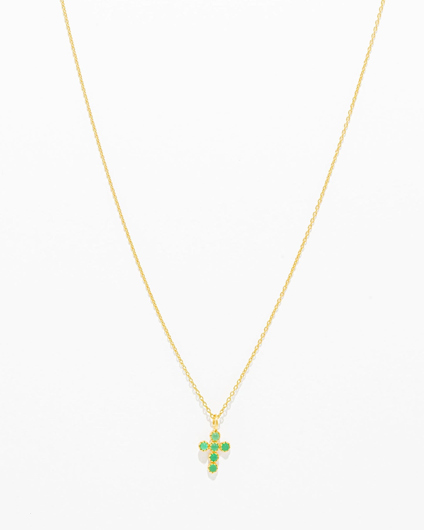 Colar Cruz com Pedras