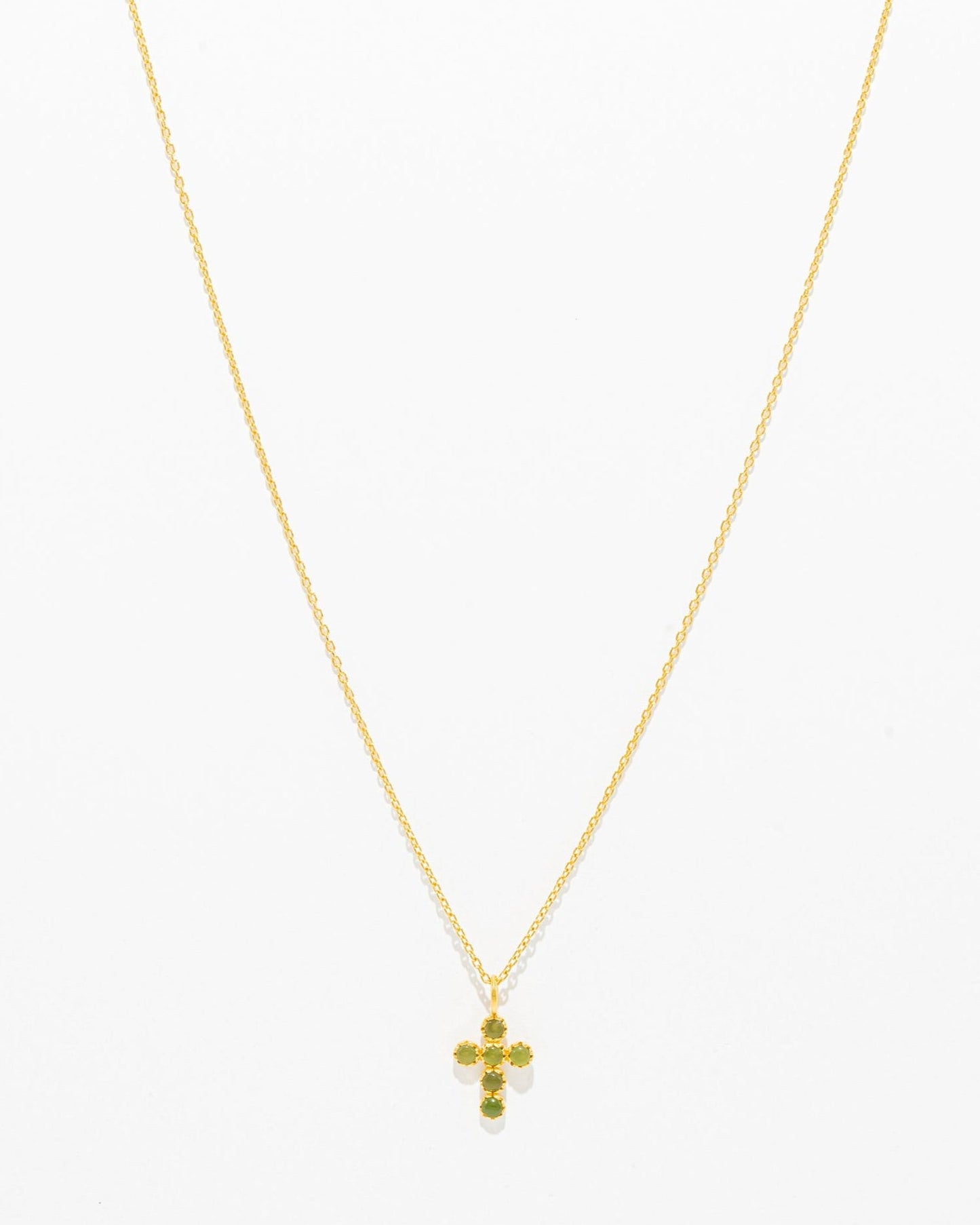 Colar Cruz com Pedras