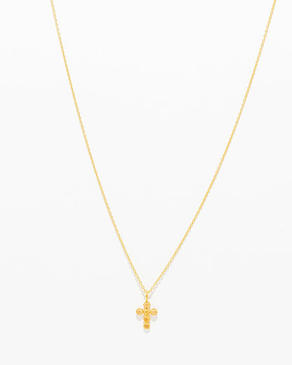 Colar Cruz com Pedras