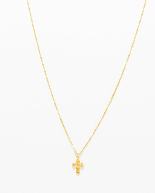 Colar Cruz com Pedras