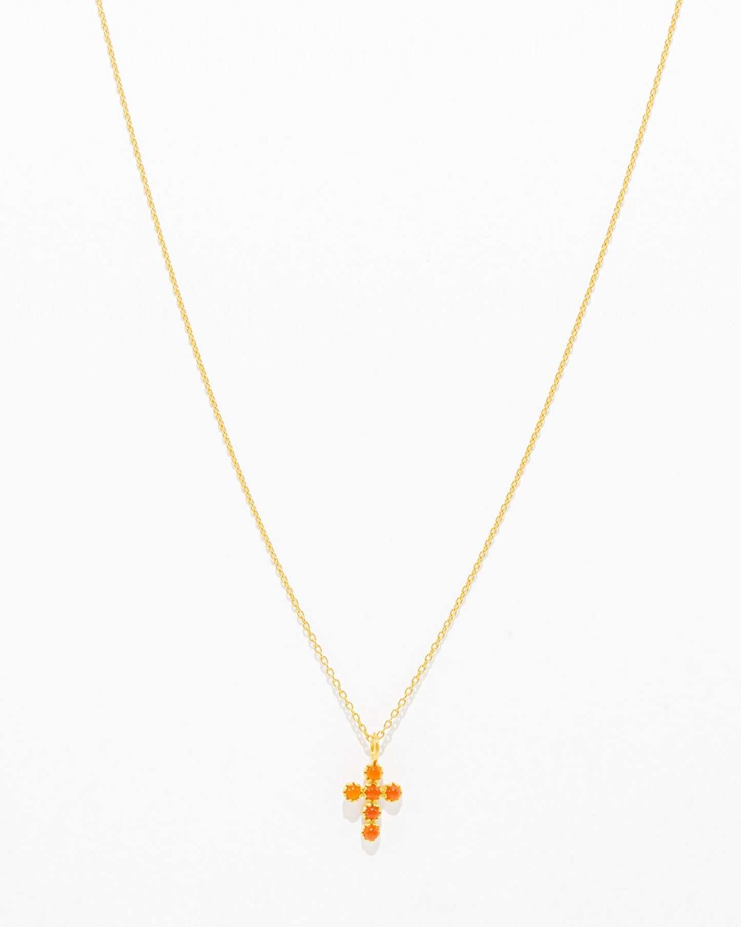 Colar Cruz com Pedras