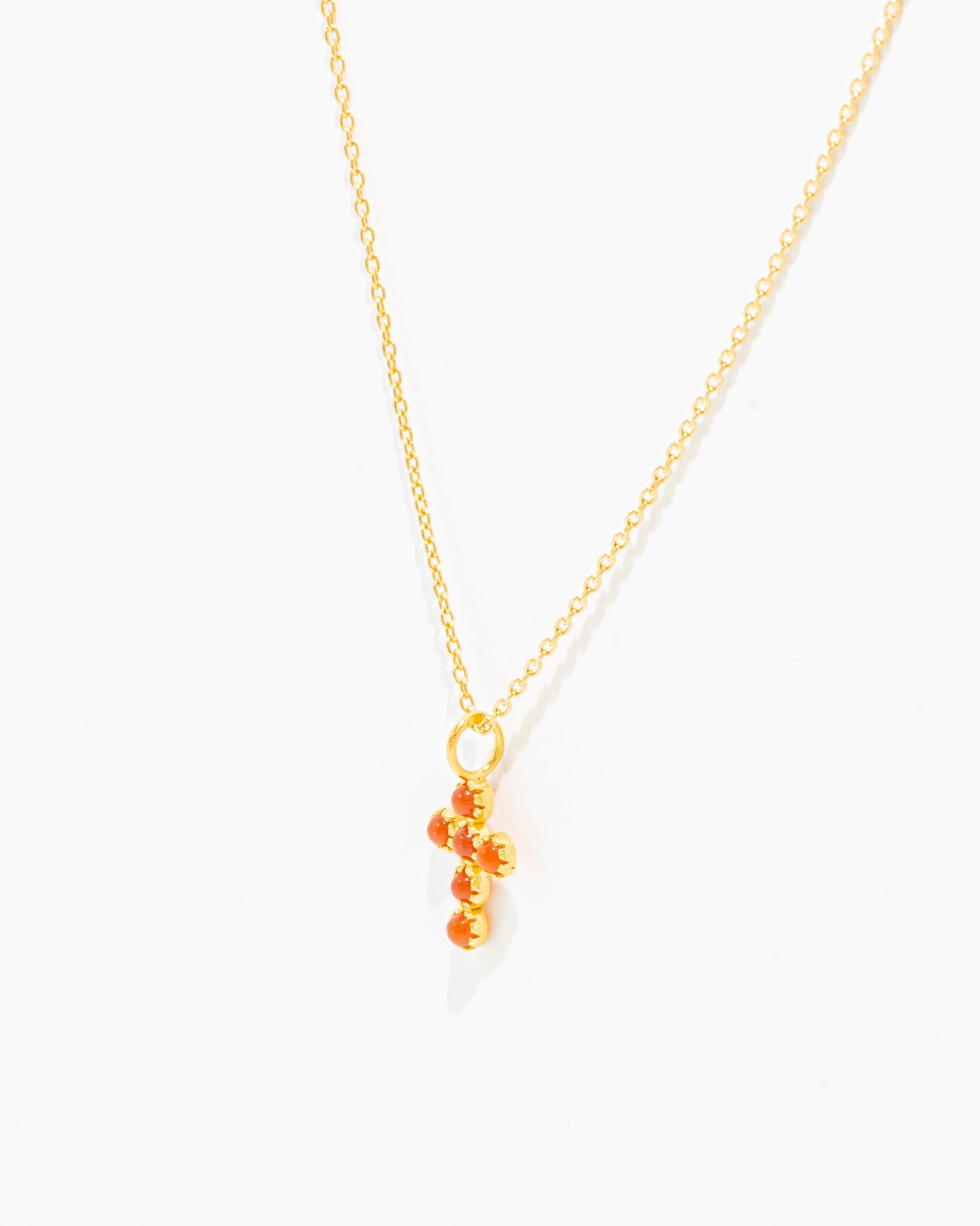 Colar Cruz com Pedras