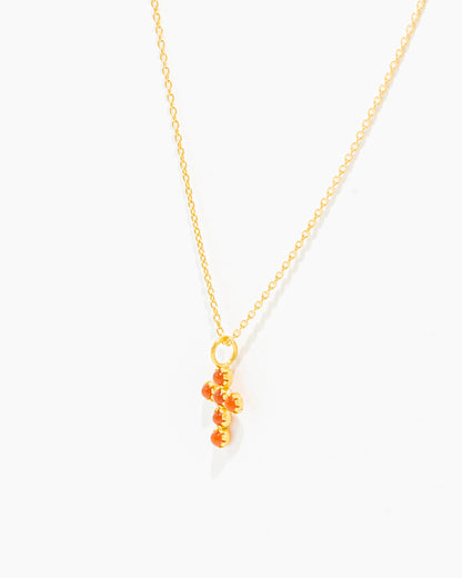 Colar Cruz com Pedras