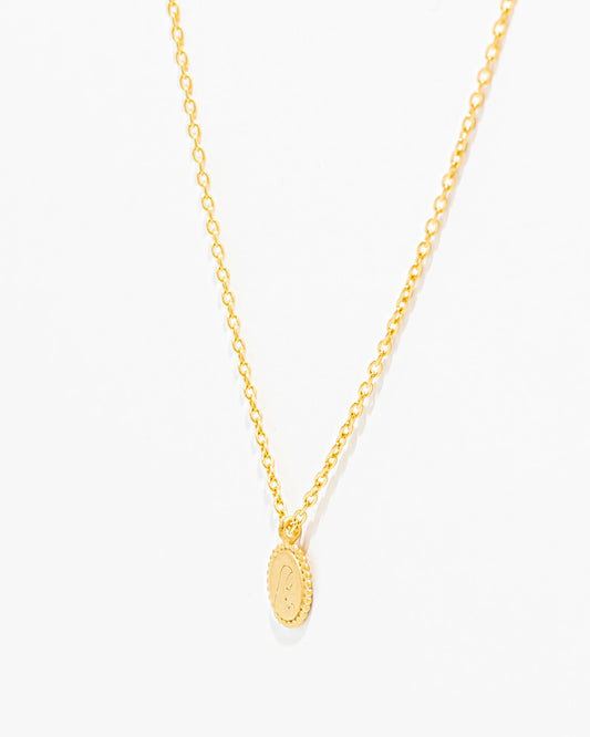 OURO Colar Medalha com Nossa Srª Gravada