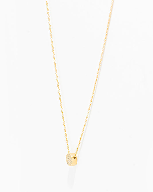 Colar Cilindro com Zircónias