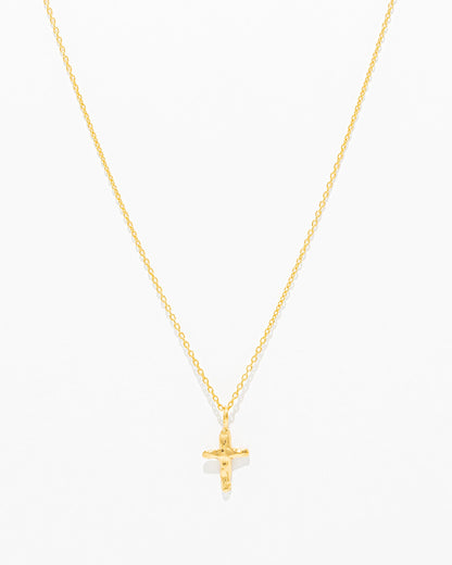 Colar Cruz Martelada