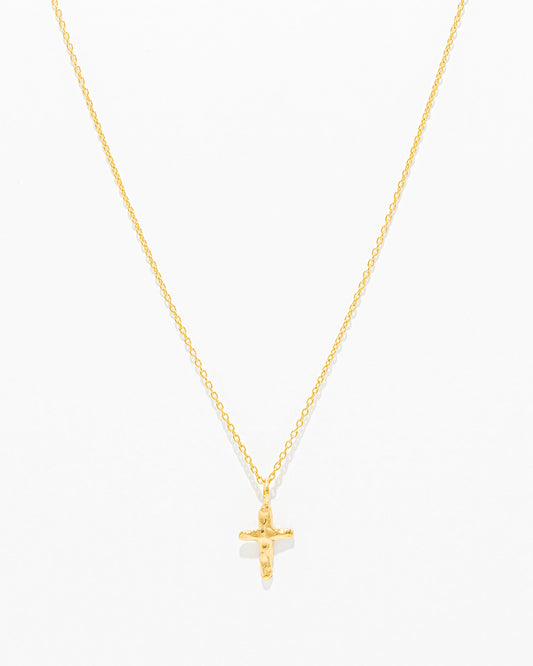 Colar Cruz Martelada