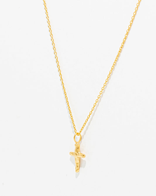 Colar Cruz Martelada