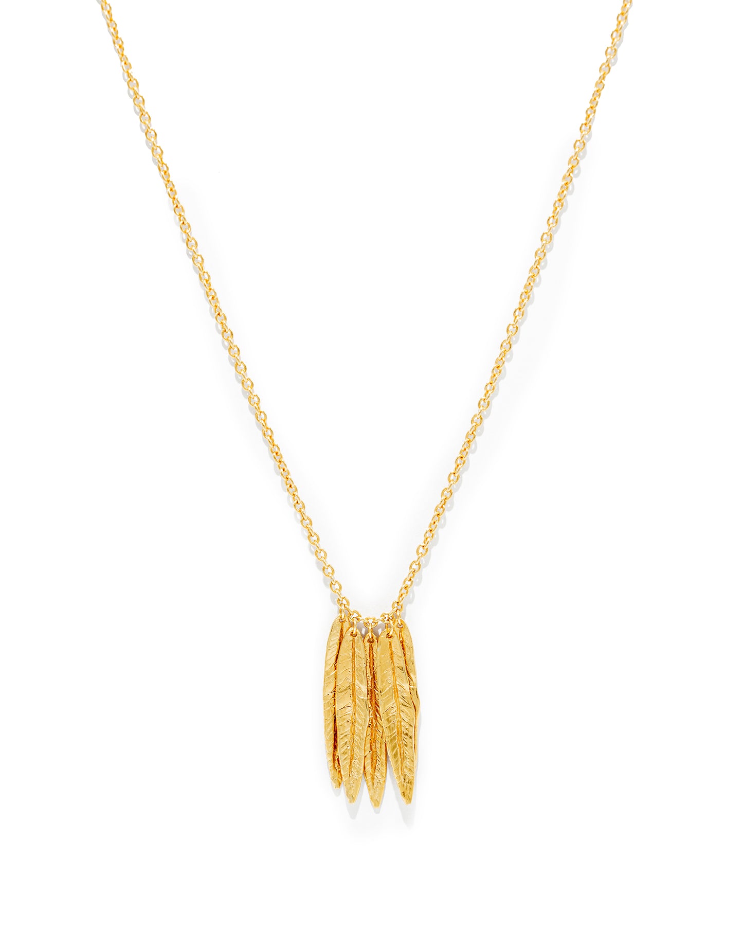 Colar Folhas Esculpidas