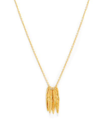 Colar Folhas Esculpidas