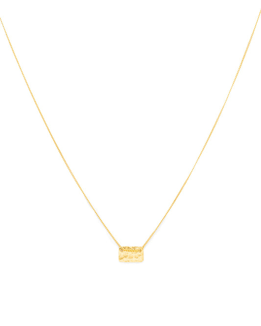 Colar Retângulo Martelado