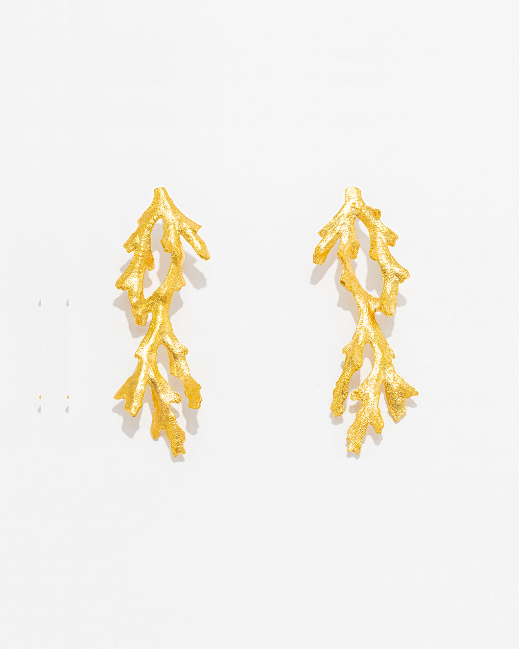 Long Coral Reef Earrings