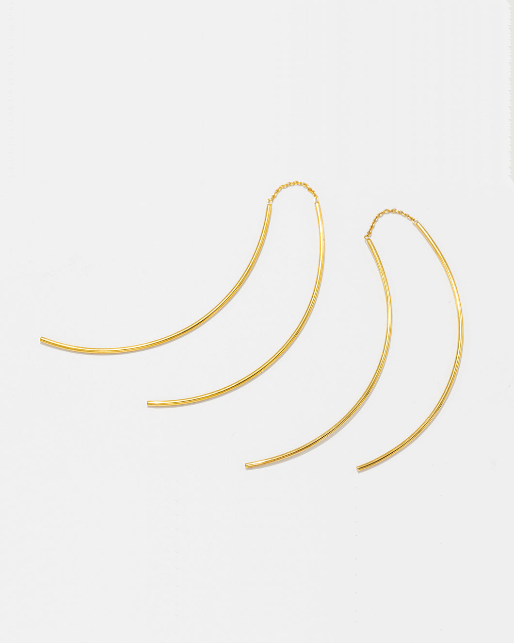 Curved Line Earrings