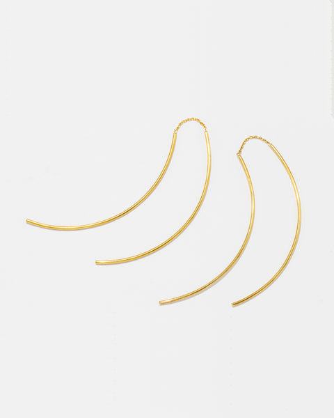 Curved Line Earrings