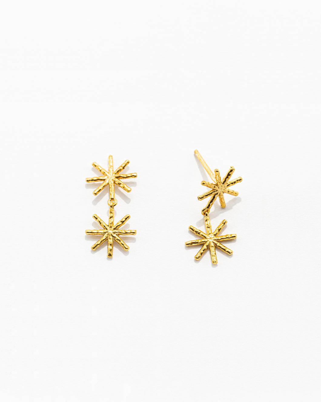 Mini Double Star Earrings