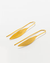 Load image into Gallery viewer, Single Olive Leaf Earrings
