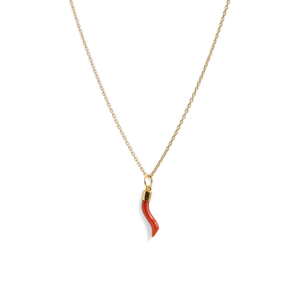 GOLD Coral Pepper Necklace