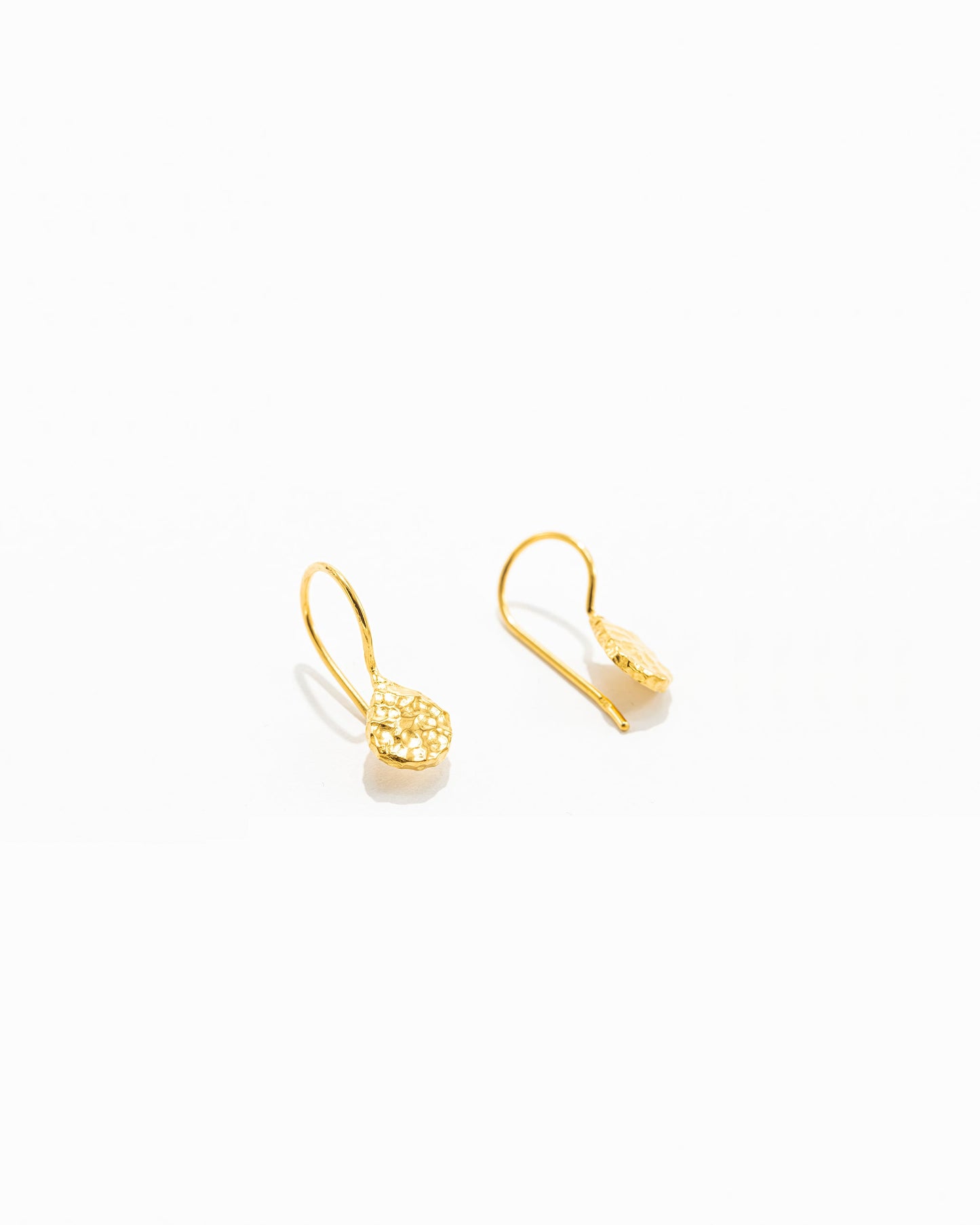 Hammered Drop Earrings