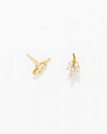 Brincos Raminho com Zircónias