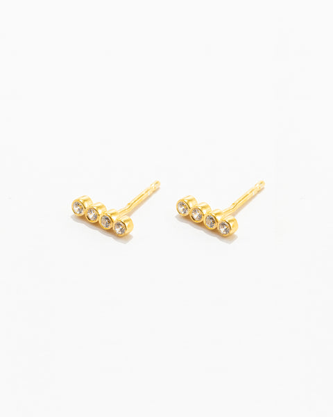 Traço Earrings with Zirconias