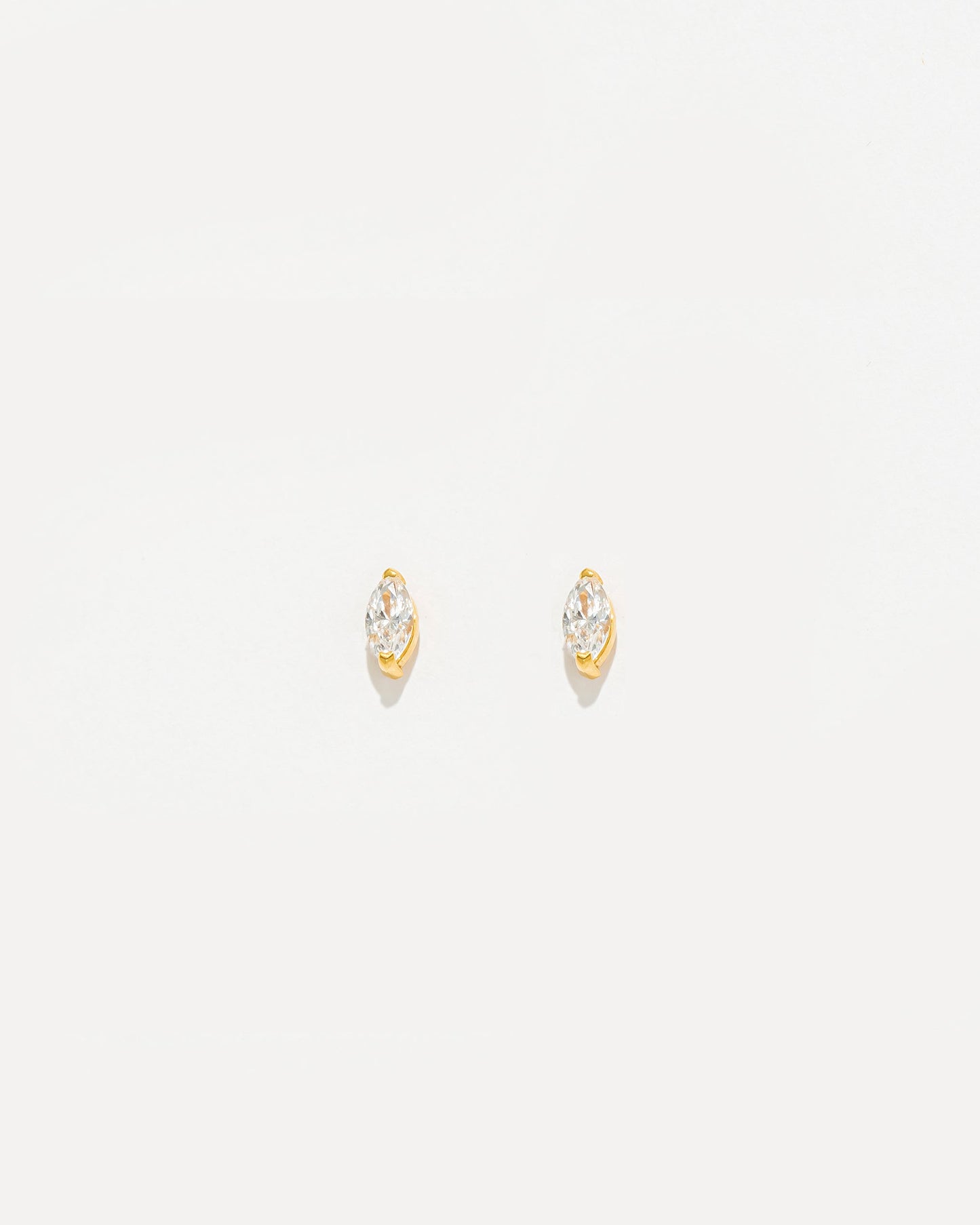 Brincos Zircónia Navette