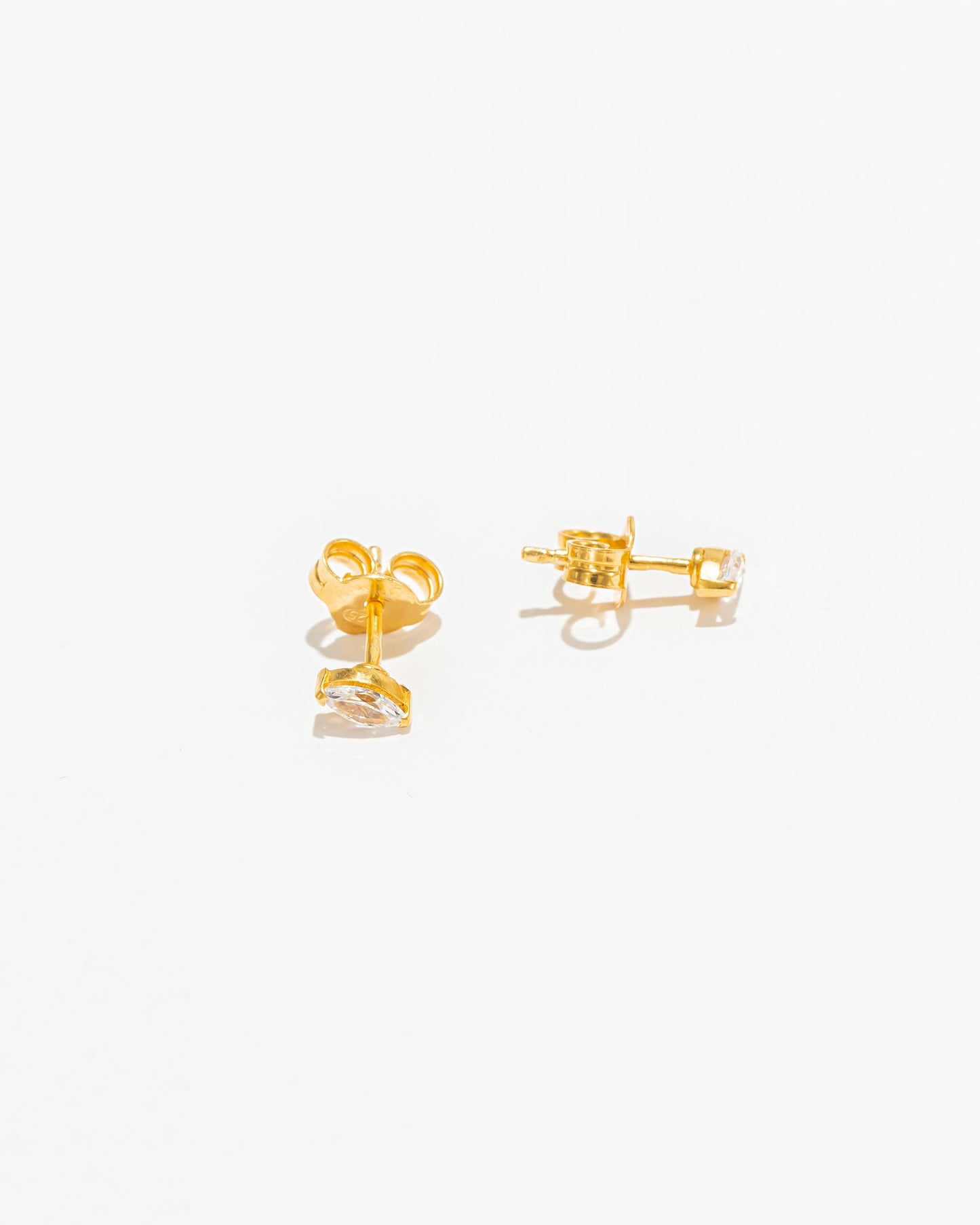 Brincos Zircónia Navette